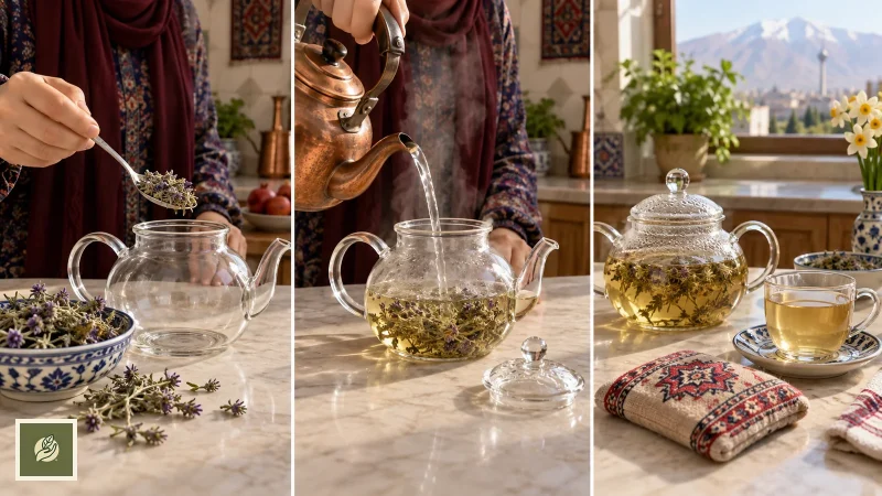 روش دم کردن چای کوهی برای درد و گرفتگی پریود