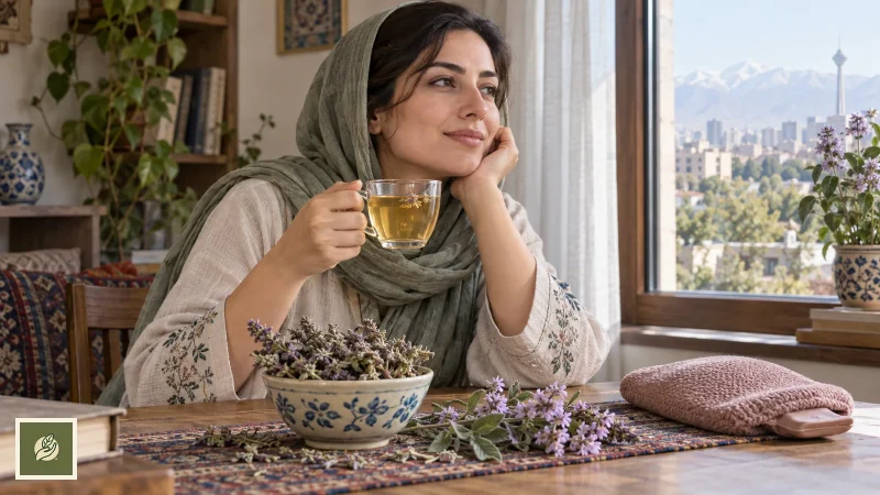 دمنوش چای کوهی برای کاهش درد پریود و آرامش زنان