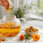 دمنوش نارنجی گل همیشه بهار