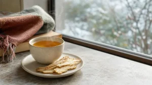 نوشیدنی جین سینگ در روز سرد زمستانی برای تقویت سیستم ایمنی