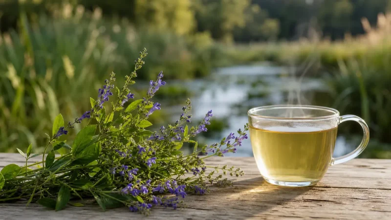 دمنوش قاشقک آبی