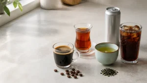 مقایسه قهوه، چای سیاه، چای سبز، کولا و نوشیدنی انرژی‌زا به‌عنوان نوشیدنی‌های کافئین‌دار