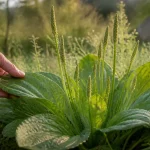 گیاه بارهنگ کبیر Plantago major با برگهای پهن و سنبلههای دانه در بررسی خواص ضدالتهابی