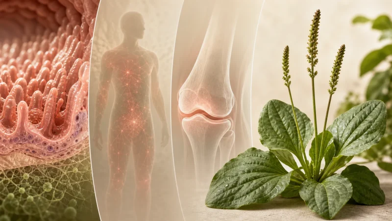 مقایسه شواهد بارهنگ برای التهاب معده، مفاصل و التهاب عمومی بدن