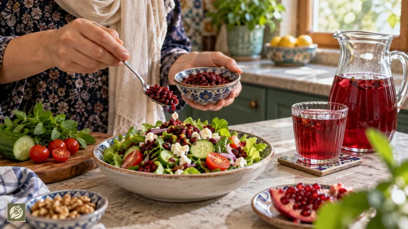 روش کمشکر مصرف زرشک در سالاد و نوشیدنی خانگی