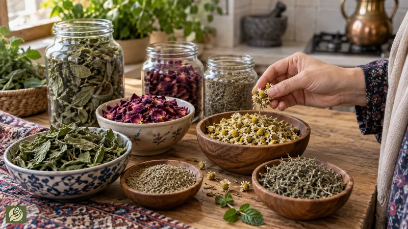بررسی رنگ و کیفیت چند گیاه دارویی خشک هنگام خرید